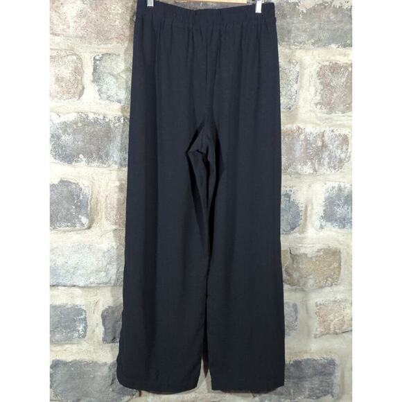 Evereve Sanctuary Pants Woman's‎ Medium Black Wide Leg Split Hem NEW CP0860BE4 - Picture 5 of 13
